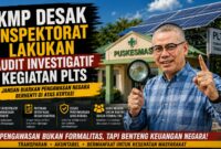 Ilustrasi: KMP mendesak Inspektorat Daerah Kabupaten Purwakarta untuk melakukan audit investigatif terhadap kegiatan PLTS di sejumlah puskesmas yang didanai melalui DAK.