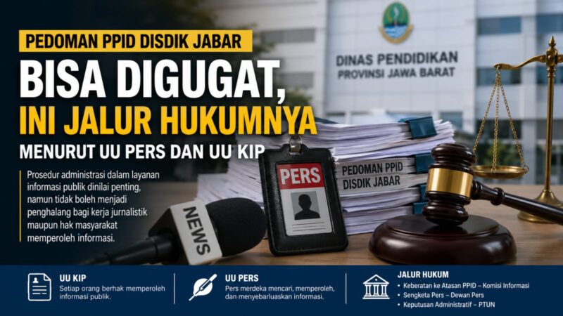 Prosedur administrasi layanan informasi publik dinilai sah, namun tidak boleh menjadi penghalang kerja jurnalistik maupun hak masyarakat untuk memperoleh informasi.