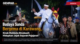 Kirab Mahkota Binokasih di Karawang menghidupkan kembali jejak sejarah Pajajaran sekaligus memperkuat identitas budaya Sunda. Prosesi budaya ini disambut antusias ribuan warga.