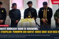 Bupati Karawang Aep Syaepuloh menegaskan bahwa pemimpin dan rakyat harus diikat oleh rasa kasih, sejalan dengan filosofi Sunda “Silih Asah, Silih Asih, Silih Asuh”.