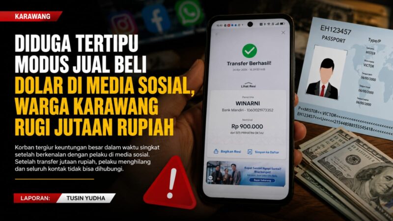 Ilustrasi: Masyarakat diimbau waspada terhadap investasi dengan iming-iming keuntungan instan. #GEMPARco #PenipuanOnline #Karawang