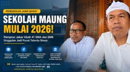 Pemprov Jawa Barat resmi menyiapkan program Sekolah Maung mulai tahun ajaran 2026/2027. Sebanyak 41 SMA dan SMK unggulan akan dikembangkan menjadi pusat talenta akademik, olahraga, seni, hingga industri kreatif untuk mencetak generasi unggul masa depan.