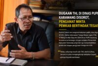 Sorotan dugaan keberadaan THL di lingkungan Dinas PUPR Karawang memunculkan pertanyaan soal kepatuhan terhadap kebijakan penghentian tenaga non-ASN. Pengamat meminta Pemkab Karawang segera melakukan klarifikasi dan evaluasi secara terbuka.