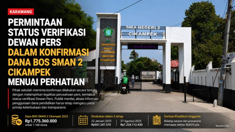 Pihak sekolah meminta proses klarifikasi dilakukan melalui surat resmi dengan melampirkan legalitas perusahaan pers, termasuk status verifikasi Dewan Pers. Di sisi lain, publik menilai keterbukaan informasi penggunaan anggaran pendidikan tetap harus mengacu pada prinsip transparansi dan akuntabilitas.