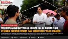 CFN Indramayu resmi diperluas hingga Jalan Ahmad Yani. Pemkab Indramayu dorong pertumbuhan UMKM sekaligus hidupkan kembali kawasan Pasar Mambo sebagai pusat keramaian dan kuliner rakyat.