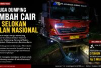Purwakarta–Padalarang di wilayah Cikalongwetan, Bandung Barat. Aktivitas truk tangki pada malam hari memicu kekhawatiran warga terkait pencemaran lingkungan dan aliran Sungai Cisomang.