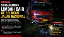 Purwakarta–Padalarang di wilayah Cikalongwetan, Bandung Barat. Aktivitas truk tangki pada malam hari memicu kekhawatiran warga terkait pencemaran lingkungan dan aliran Sungai Cisomang.