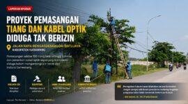 Proyek yang diduga belum mengantongi izin resmi tersebut memicu pertanyaan terkait legalitas, transparansi, serta pengawasan pemerintah terhadap pemanfaatan ruang milik jalan. Foto: Tim Redaksi/GEMPAR.co