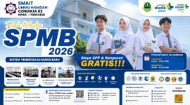Pendaftaran SPMB 2026 Resmi Dibuka!
Saatnya bergabung bersama SMAIT Ummu Hamdah Cendikia 02 dan wujudkan masa depan yang unggul, islami, serta siap kerja.