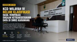 KCD Wilayah IV belum memberikan klarifikasi resmi terkait hasil verifikasi dugaan ketidaksesuaian data siswa dan tenaga pendidik di salah satu SMK swasta di Kabupaten Karawang. Ilustrasi foto/GEMPAR.co