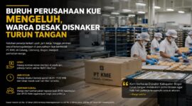Buruh perusahaan kue di wilayah Ciriung, Cibinong, mengeluhkan persoalan upah, jam kerja, hingga jaminan sosial ketenagakerjaan.