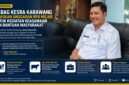 Kabag Kesra Setda Karawang, Asep Saepudin, memberikan penjelasan terkait penggunaan anggaran Program Fasilitasi Pengelolaan Bina Mental Spiritual Tahun Anggaran 2026 yang mencapai lebih dari Rp8 miliar.