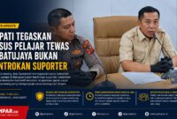 Kasus pelajar tewas di Batujaya dipastikan bukan bentrokan suporter sepak bola. Bupati Karawang, Aep Syaepuloh, menegaskan peristiwa tersebut merupakan murni tindak pembunuhan bermotif ekonomi dan persoalan pribadi.