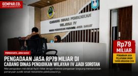 Sorotan publik tertuju pada paket pengadaan jasa pelayanan umum senilai Rp79 miliar di lingkungan Cabang Dinas Pendidikan Wilayah IV Provinsi Jawa Barat. Nilai anggaran yang besar dengan metode pengadaan langsung memunculkan pertanyaan terkait mekanisme dan transparansi pelaksanaannya.