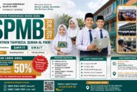 SPMB Pesantren Tahfidzul Quran Al Fikri 2026/2027 Resmi Dibuka.
Wujudkan pendidikan terbaik untuk putra-putri tercinta bersama Pesantren Tahfidzul Quran Al Fikri, Kutawaluya – Karawang. 