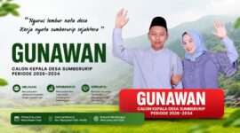 Gunawan siap maju di Pilkades Sumberurip 2026–2034 dengan semangat kerja nyata, pelayanan masyarakat, dan pembangunan desa berkelanjutan.