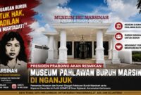 Perjuangan buruh tidak pernah padam.
Museum Pahlawan Buruh Marsinah di Nganjuk menjadi simbol keberanian, keadilan, dan penghormatan atas perjuangan kaum pekerja Indonesia.