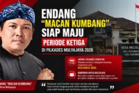 H. Endang “Macan Kumbang” menyatakan siap kembali maju pada Pilkades Mulyajaya 2026 untuk melanjutkan pembangunan dan pengabdian kepada masyarakat.