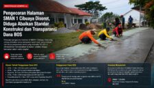 Pengecoran halaman SMAN 1 Cibuaya menjadi sorotan publik. Proyek yang diduga menggunakan Dana BOS 2026 itu dinilai minim transparansi dan dikhawatirkan tidak memenuhi standar teknik konstruksi, sehingga berpotensi cepat mengalami kerusakan.
