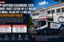 RUP Bapenda Karawang 2026 menjadi sorotan setelah muncul paket Belanja Tagihan Listrik senilai Rp9,2 miliar dan pengadaan Mobil Pelayanan Pajak Daerah Rp1,4 miliar. Selain itu, puluhan paket dengan nomenklatur serupa diduga terfragmentasi dalam pengadaan rutin operasional.