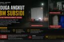 Sebuah mobil box diduga mengangkut BBM subsidi jenis solar dan bensin menggunakan jerigen berkapasitas besar. Aktivitas pemuatan terpantau di kawasan Pasar Karangjati menuju Desa Labanjaya, Kecamatan Pedes, Sabtu malam (16/5/2026).