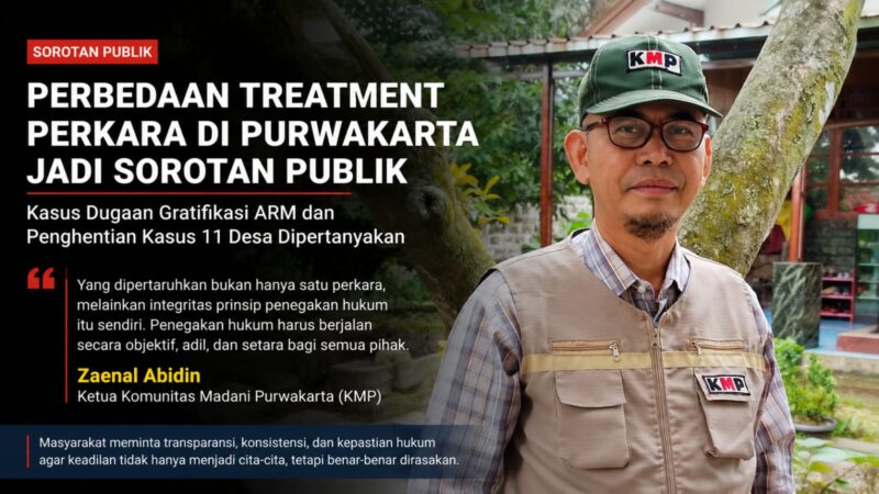 Perbedaan arah penanganan perkara di Purwakarta menjadi sorotan publik. Kasus dugaan gratifikasi yang menyeret nama ARM terus berkembang hingga konstruksi TPPU, sementara perkara dugaan korupsi dana desa di 11 desa justru dihentikan melalui pendekatan administratif.