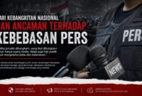 Pers yang bebas adalah nafas demokrasi.
Di tengah berbagai tekanan, intimidasi, dan pembatasan informasi, jurnalisme tetap hadir menjaga suara publik, mengawal kebenaran, serta memastikan kekuasaan tetap berada dalam koridor transparansi dan akuntabilitas.