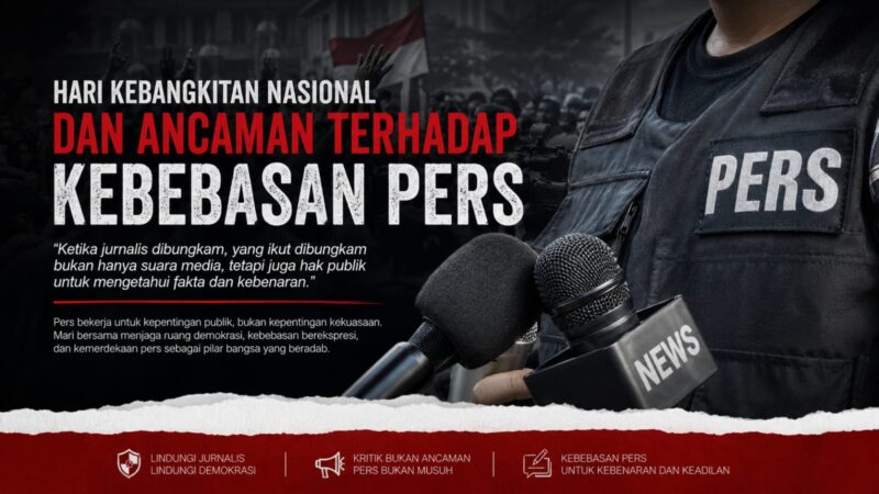 Pers yang bebas adalah nafas demokrasi.
Di tengah berbagai tekanan, intimidasi, dan pembatasan informasi, jurnalisme tetap hadir menjaga suara publik, mengawal kebenaran, serta memastikan kekuasaan tetap berada dalam koridor transparansi dan akuntabilitas.