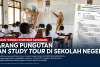 Disdikbud Karawang resmi melarang pungutan, study tour, penjualan LKS, hingga pengelolaan tabungan siswa di sekolah negeri. Kebijakan ini ditegaskan melalui surat edaran terbaru guna mencegah beban biaya tambahan bagi orang tua peserta didik menjelang tahun ajaran baru.