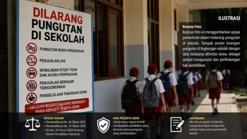 Edaran larangan pungutan sekolah kembali diterbitkan, namun publik menunggu langkah nyata pemerintah dalam pengawasan dan penindakan. Praktik pungutan berkedok sumbangan, study tour, hingga penjualan seragam masih menjadi sorotan di sejumlah sekolah negeri.