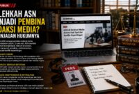 Opini publik ini mengulas batas keterlibatan ASN sebagai pembina redaksi media dalam perspektif hukum administrasi negara, sekaligus menegaskan pentingnya menjaga independensi pers dan marwah birokrasi dalam sistem demokrasi.