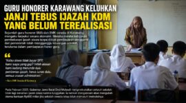 Janji pembayaran “tebusan ijazah” dari Pemerintah Provinsi Jawa Barat mulai dipertanyakan kalangan sekolah swasta. Sejumlah guru honorer SMA dan SMK swasta di Karawang mengaku terdampak secara ekonomi setelah sekolah menyerahkan ijazah siswa, sementara dana pengganti tunggakan administrasi belum terealisasi. 