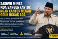 Presiden RI Prabowo Subianto menegaskan pembangunan nasional harus berorientasi pada produktivitas dan kesejahteraan rakyat.
Pemerintah diminta memprioritaskan proyek yang mampu menciptakan lapangan kerja, menghasilkan nilai tambah, dan meningkatkan penghasilan masyarakat.