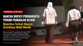 Mantan Bupati Purwakarta berinisial ARM menjalani pemeriksaan di Kejaksaan Negeri Purwakarta terkait dugaan gratifikasi mobil mewah. Pemeriksaan dilakukan setelah penyidik mendalami laporan masyarakat dan penyitaan kendaraan yang diduga berkaitan dengan perkara tersebut.