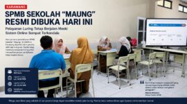 Hari pertama SPMB program Sekolah “Maung” di SMAN 5 Karawang dipadati calon peserta didik dan orang tua. Meski sistem pendaftaran online sempat mengalami gangguan, pelayanan luring tetap dibuka untuk membantu proses verifikasi hingga penginputan data peserta. Panitia menegaskan seluruh proses pendaftaran tidak dipungut biaya dan masyarakat diminta mengikuti informasi resmi SPMB.