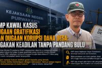 KMP tegaskan komitmen kawal dugaan gratifikasi dan dugaan korupsi dana desa di Purwakarta. Transparansi, kepastian hukum, dan akuntabilitas penegakan hukum menjadi tuntutan publik demi menjaga marwah institusi hukum.