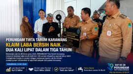 PERUMDAM Tirta Tarum Karawang catat lonjakan laba bersih lebih dari dua kali lipat dalam tiga tahun. Memasuki HUT ke-39, perusahaan daerah ini menegaskan komitmennya memperluas layanan air bersih berkeadilan demi mendukung Karawang yang maju, sehat, dan lestari.