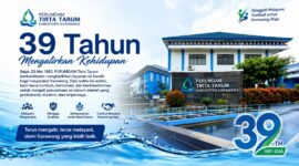 Selamat HUT ke-39 PERUMDAM Tirta Tarum Kabupaten Karawang — Terus Mengalir, Terus Melayani.