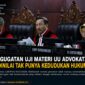 MK menolak permohonan uji materi UU Advokat dalam perkara Nomor 136/PUU-XXIV/2026. Mahkamah menilai pemohon tidak memiliki kedudukan hukum karena gagal membuktikan keterkaitan kerugian konstitusional dengan norma yang diuji.