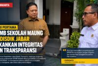 SPMB bukan sekadar proses penerimaan siswa baru, tetapi langkah awal membangun generasi unggul yang berkarakter, disiplin, dan berintegritas. Kadisdik Jabar menegaskan seleksi Sekolah Maung harus berjalan transparan, objektif, dan bebas titipan.