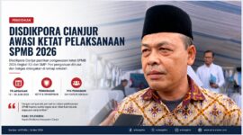 Disdikpora Cianjur menegaskan komitmennya mengawal pelaksanaan SPMB 2026 secara ketat, transparan, dan profesional. 
