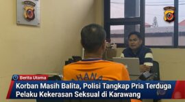 Polres Karawang mengamankan seorang pria berinisial S alias M (40) terkait dugaan kasus kekerasan seksual terhadap anak di bawah umur di wilayah Kecamatan Karawang Barat. Korban diketahui masih berusia lima tahun.