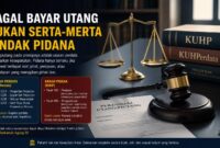 Utang yang tidak terbayar belum tentu merupakan tindak pidana. Hukum membedakan secara tegas antara wanprestasi dalam perjanjian perdata dan perbuatan pidana yang mengandung unsur penipuan atau penggelapan. (Ilustrasi/GEMPAR.CO)