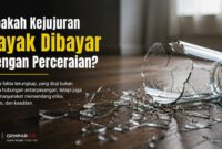 Pecahan gelas menjadi metafora rapuhnya kepercayaan dalam sebuah hubungan. Opini ini mengulas bagaimana kejujuran, masa lalu, dan tuntutan moral dapat berhadapan dengan prinsip-prinsip hukum dan keadilan. (Ilustrasi: GEMPAR.CO)