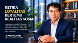 Loyalitas yang sehat adalah kesetiaan yang tetap berpijak pada kepentingan rakyat dan nilai-nilai kebenaran. Dukungan kepada pemerintah harus berjalan seiring dengan keberpihakan kepada suara masyarakat.