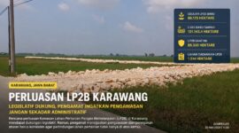 Foto: Hamparan lahan pertanian di Desa Payungsari, Kecamatan Pedes, Karawang. Perluasan LP2B dinilai perlu diiringi pengawasan ketat untuk mencegah alih fungsi lahan produktif dan menjaga ketahanan pangan.