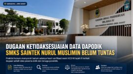 Dugaan ketidaksesuaian data dalam sistem Dapodik di SMKS Saintek Nurul Muslimin masih menunggu hasil verifikasi resmi dari KCD Wilayah IV Jawa Barat. Praktisi hukum menilai transparansi dan percepatan proses verifikasi penting untuk memberikan kepastian informasi kepada publik.
