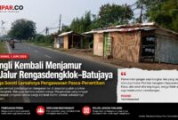 Bangunan liar kembali bermunculan di sepanjang jalur Provinsi Rengasdengklok–Batujaya setelah sebelumnya dilakukan penertiban. Warga menyoroti lemahnya pengawasan pasca-pembongkaran yang dinilai membuka peluang munculnya bangli baru di atas lahan milik negara.