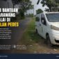 Satu unit mobil operasional desa bantuan Pemerintah Kabupaten Karawang terlihat terbengkalai di pinggir jalan Desa Kendaljaya, Kecamatan Pedes Kabupaten Karawang. 
