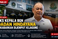 Eks Kepala Badan Gizi Nasional (BGN), Dadan Hindayana, dikabarkan dijemput Kejaksaan Agung pada Rabu (3/6/2026) dini hari. Pada hari yang sama, penyidik juga melakukan penggeledahan di kantor BGN di Jakarta Pusat.
